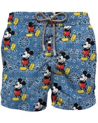 Mc2 Saint Barth - Blaue Bekleidung Mit Allover-Print - Lyst