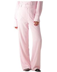 Studio Amaya - Broeken ,Roze ,Polyester Anna Wide Broeken - Lyst