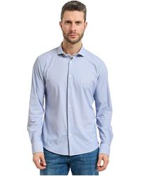 Yes-Zee - Stretch Micro-Pattern Shirt - Lyst