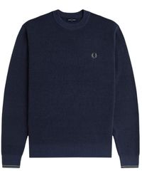 Fred Perry - Round-Neck Knitwear - Lyst