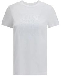 Max Mara - Geborduurd Monogram T-Shirt - Lyst
