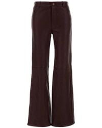 Chloé - Leather Trousers - Lyst