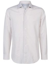 Eleventy - Camicia Ml Collo Dandy - Lyst