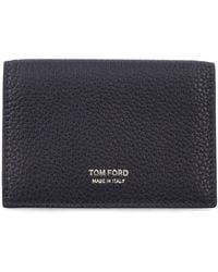 Tom Ford - Accessoires ,Zwart ,Leer T Line Japanse Zakelijke Pasjeshouder - Lyst