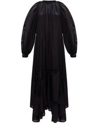 Ann Demeulemeester Long-sleeved Dress - Zwart