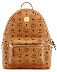 MCM - Tassen ,Bruin ,Katoen Small Stark Backpack - Lyst