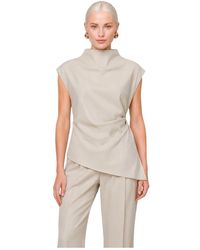 Kocca - Overhemden ,Leer Mouwloze Top & Broek Set - Lyst