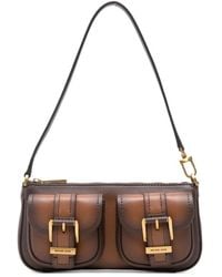 Michael Kors - Braune Leder-Schultertasche Marrone - Lyst