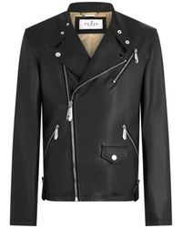 Philipp Plein - Leder Moto Jacke - Lyst