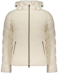Herno - Jassen ,Wit ,Polyester Lichtgewicht Jack Met Capuchon - Lyst