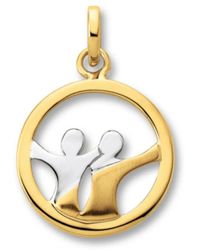 ONE ELEMENT - Zwilling Sternzeichen Anhänger Aus 333 Gelbgold - Lyst