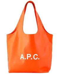 A.P.C. - Leder handtaschen - Lyst