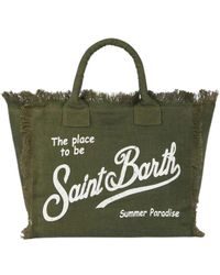 Saint Barth - Leinen vanity tasche - Lyst