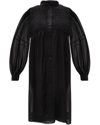 Ganni Long-sleeved Dress - Grijs