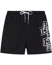 DSquared² - Badmode ,Zwart ,Nylon Icon Logo-Print Zwemshorts - Lyst