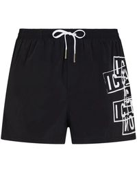 DSquared² - Badmode ,Zwart ,Nylon Icon Logo-Print Zwemshorts - Lyst
