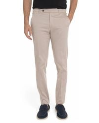 Berwich - Effen Morello Chino Broek Met Kleermakerssplit - Lyst