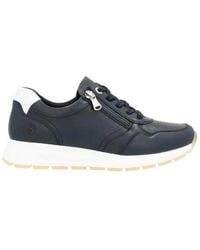 Remonte - Schoenen ,Blauw ,Leer Blauwe Odeon Sneaker Stijlvol Comfortabel - Lyst