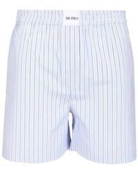The Attico - Gestreept Short Met Boxer-Stijl - Lyst