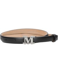 Max Mara - Leder Monogram Gürtel - Lyst