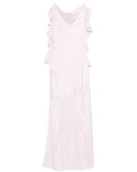 ROTATE BIRGER CHRISTENSEN - Rotate Floral Jacquard Waterfall Maxi Dress - Lyst