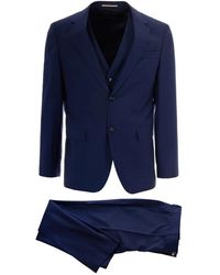 HUGO - Kostuums ,Blauw ,Wol H-Houston 3Pcs-262 Suit - Lyst