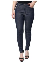 Dolce & Gabbana - Dunkelblaue skinny denim jeans - Lyst
