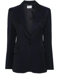 P.A.R.O.S.H. - P.A.R.O..H. ,Jassen ,Blauw ,Blauwe Jas - Lyst