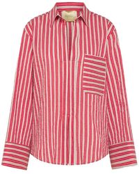 Momoní - Zachte Gestreepte Blouse - Lyst