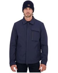 Paul & Shark - Jassen ,Blauw ,Polyester Vest-Shirt Paul And Shark - Lyst