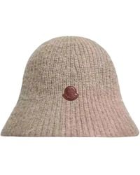 Moncler - Gerippter Strick Bucket Hat - Lyst