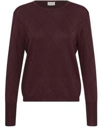 Kaffe - Rundhals-Strickpullover - Lyst