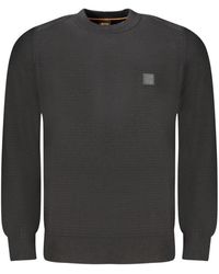 BOSS - Round-Neck Knitwear - Lyst