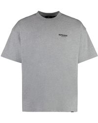 Represent - Baumwoll-T-Shirt Mit Rundhalsausschnitt Und Maxi-Print - Lyst