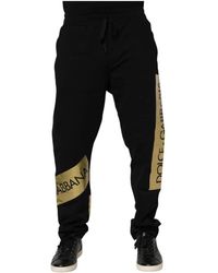 Dolce & Gabbana - Logo Stripe Sweatpants - Lyst