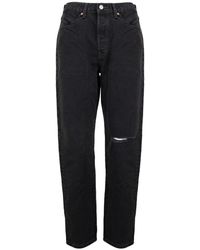 Levi's - Jeans ,Zwart ,Katoen Jeans Donna Bottone - Lyst