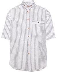 Vivienne Westwood - Camicia bianca a righe krall - Lyst