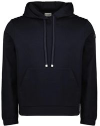 Moncler - Hoodies & Sweatvesten ,Blauw ,Katoen Hoodie - Lyst