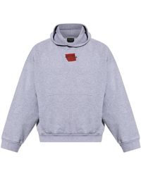 Balenciaga - Hoodies & Sweatvesten ,Grijs ,Katoen Sweatshirts & Hoodies - Lyst