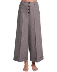 ALESSIA SANTI - Wide Trousers - Lyst