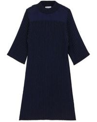 Rodebjer - Kleedjes ,Blauw ,Amaka Gebreide Jurk - Lyst