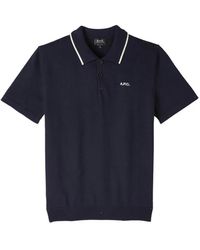 A.P.C. - Klassisches polo shirt im flynn-stil - Lyst