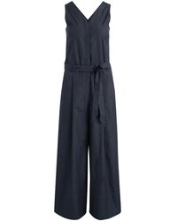 Max Mara - Jumpsuits & Playsuits ,Blauw ,Katoen Smmcentro Jumpsuit - Lyst