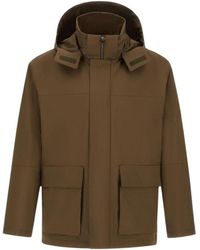 Herno - Parka Aus Kompaktem, Leichtem Nylon - Lyst