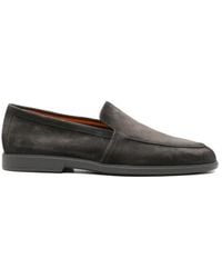 Santoni - Suede Slip-On Loafers - Lyst