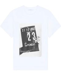 Givenchy - Katoenen T-Shirt Met Clapperboard Print - Lyst