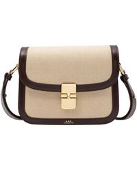 A.P.C. - Tassen ,Katoen Small Grace Bag - Lyst