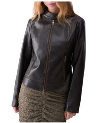 Liu Jo - Jassen ,Bruin ,Leer Tess Jacket - Lyst
