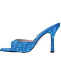 Gedebe - Schoenen ,Blauw ,Satijn Sandalen Blauw - Lyst
