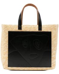 Plan C - Straw Small Shopper - Lyst